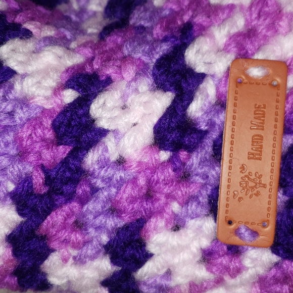 Messy Bun Crochet Beanie - Picture 3 of 3